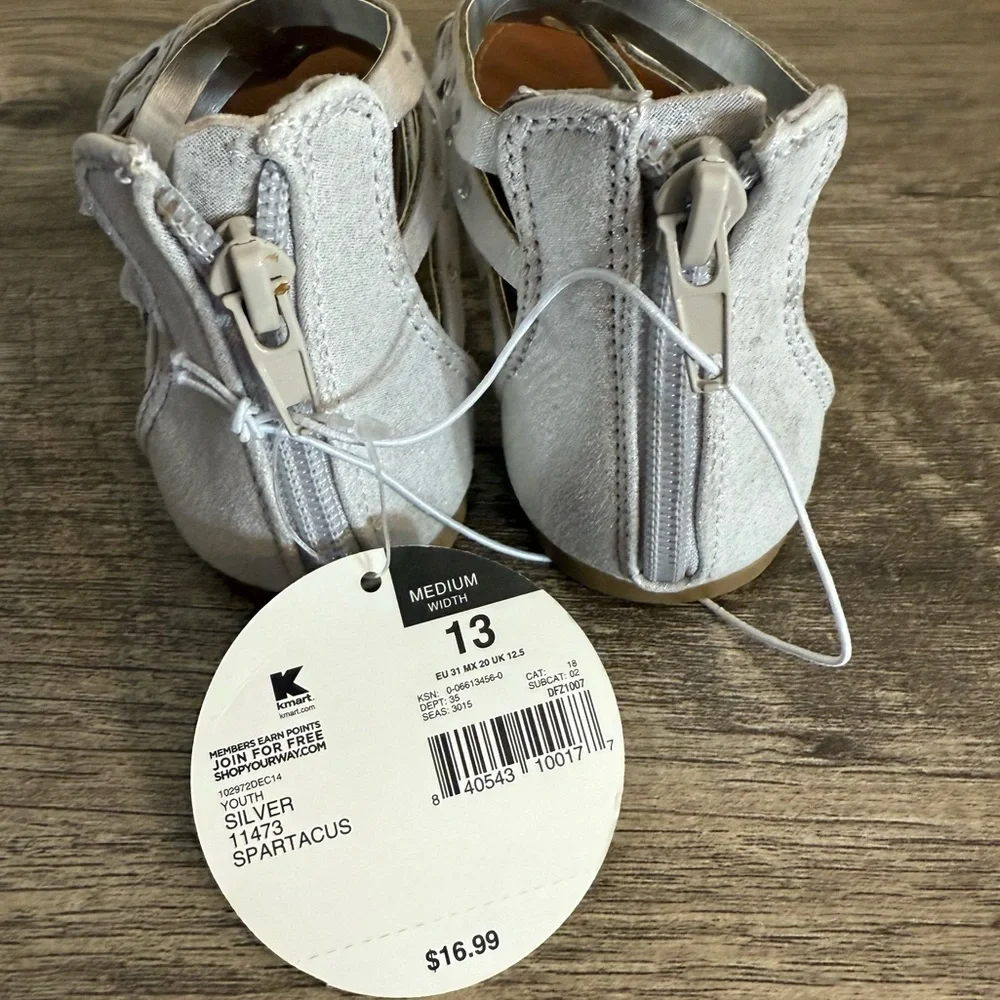 Piper Silver Sandals (New) Size 13 & Skechers in play condition Size 13.5